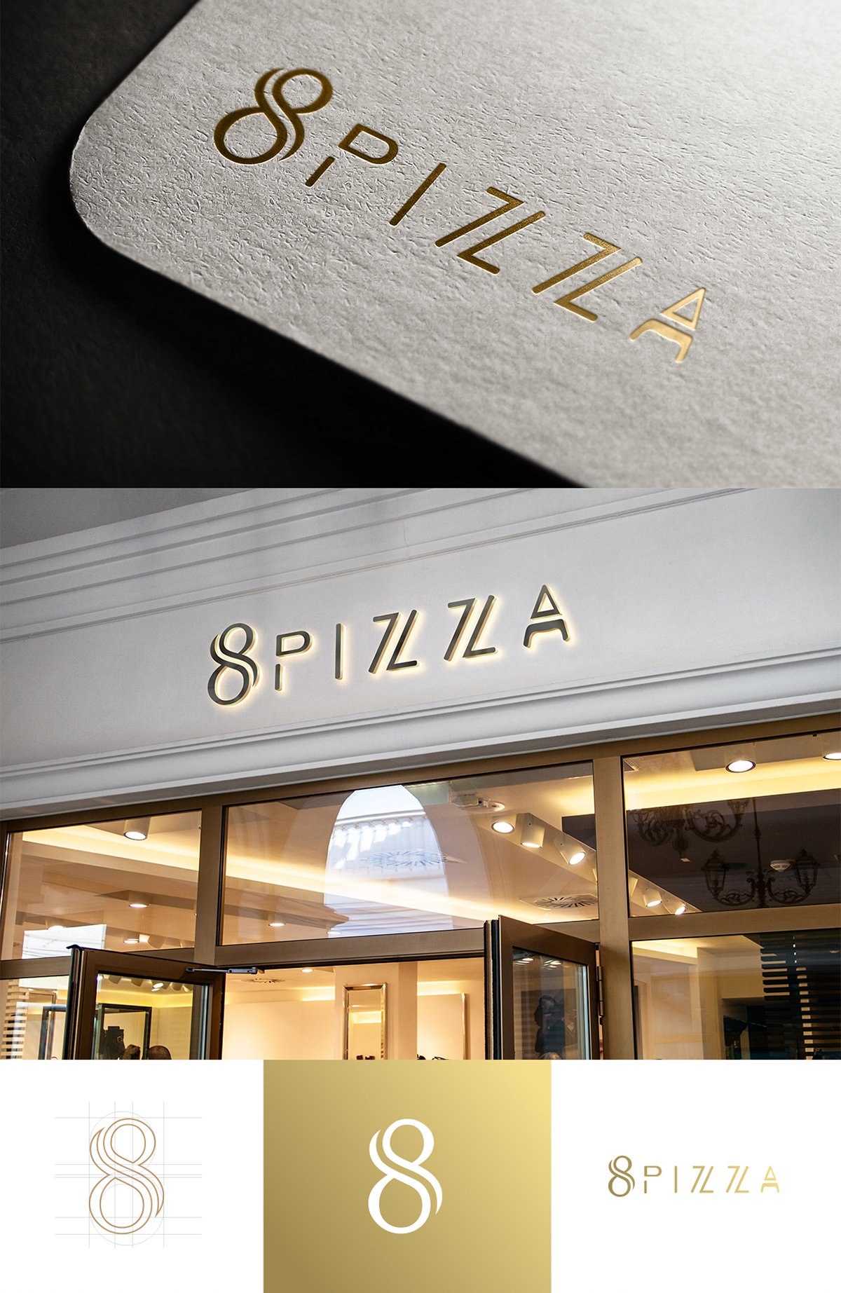 8 Pizza比薩餐廳品牌形象設(shè)計