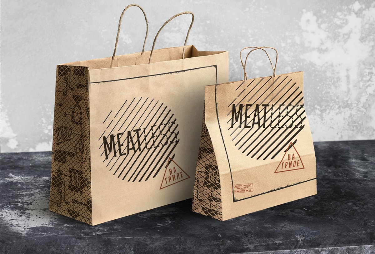  MEATLESS 手提袋設計