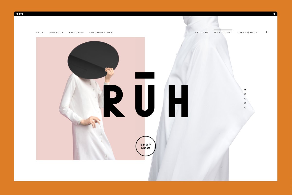 RūH 服裝品牌網(wǎng)站設(shè)計(jì)