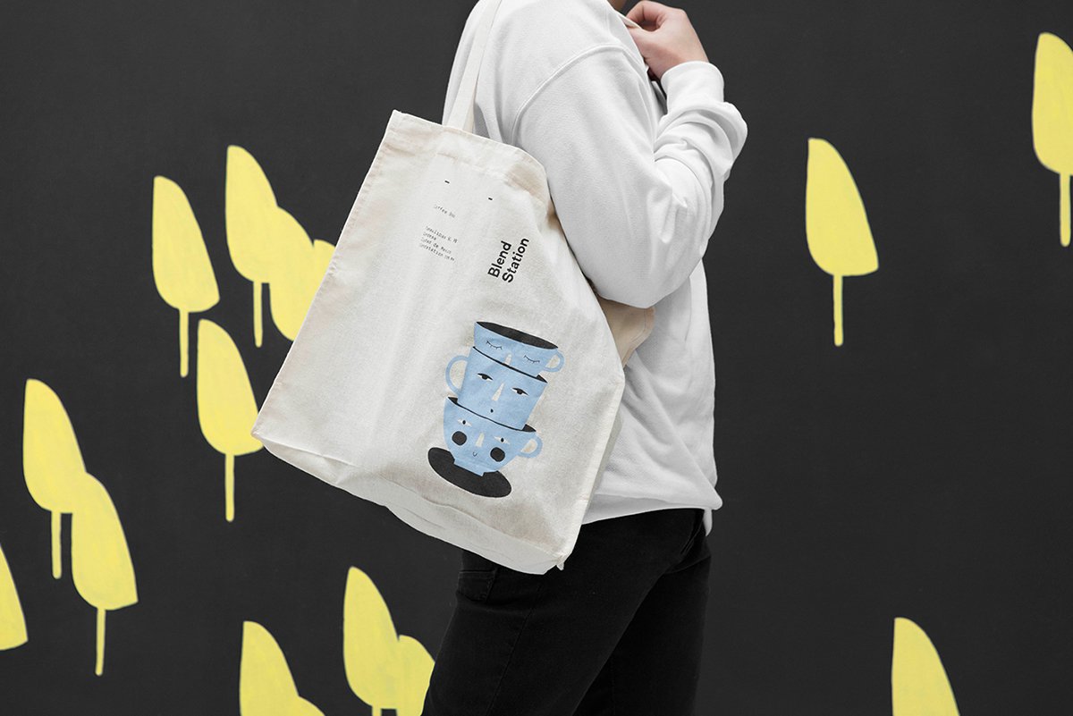  Blend 咖啡品牌形象設(shè)計(jì) 布袋設(shè)計(jì)
