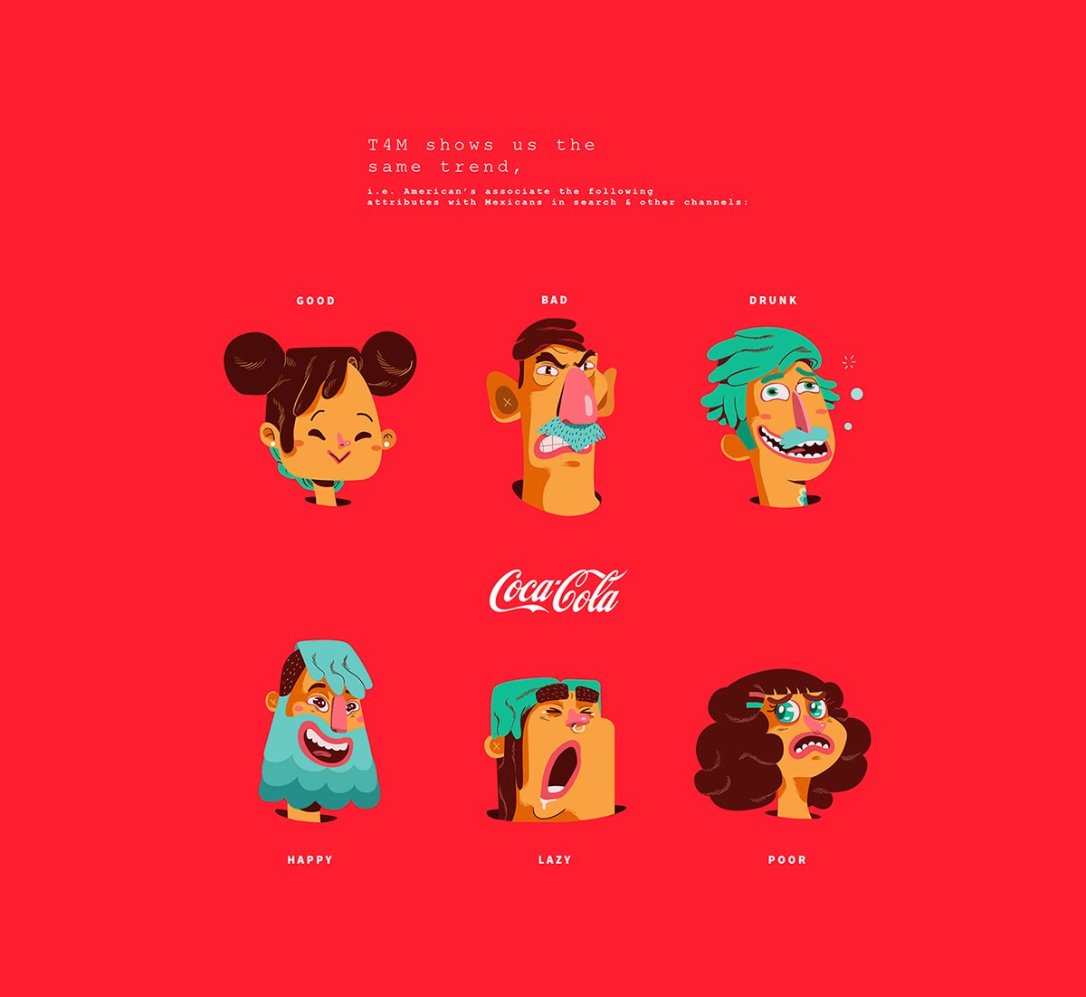 Coca Cola 圣誕節(jié)卡通形象品牌設計