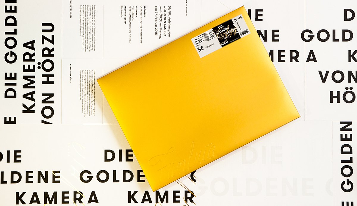 第50屆金攝影機獎品牌設(shè)計  信封設(shè)計