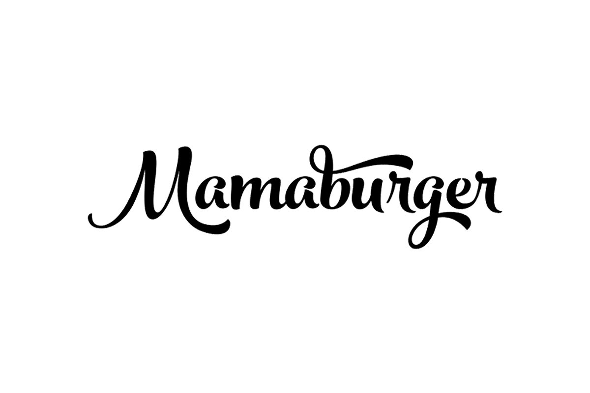  Mamaburger 餐飲品牌形象設計 標志字體設計