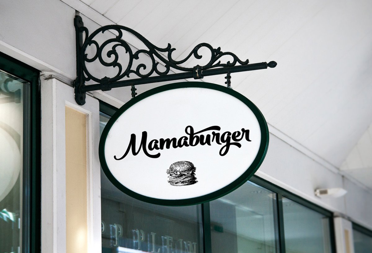 Mamaburger 餐飲品牌形象設計 標志設計