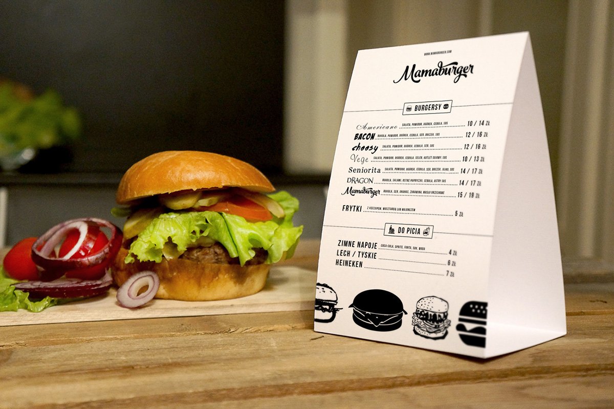 Mamaburger 餐飲品牌形象設計 食品形象展示