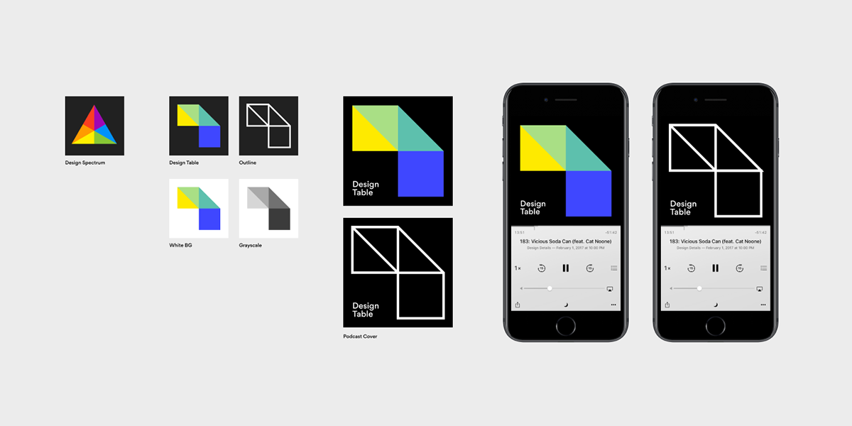 Design table播客互聯(lián)網(wǎng)品牌設(shè)計  手機APP設(shè)計展示