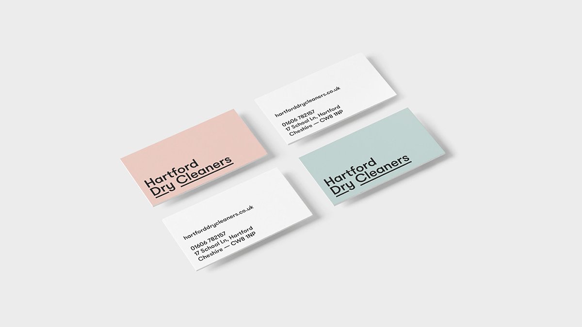哈特福德干洗店品牌設(shè)計(jì)  名片設(shè)計(jì)