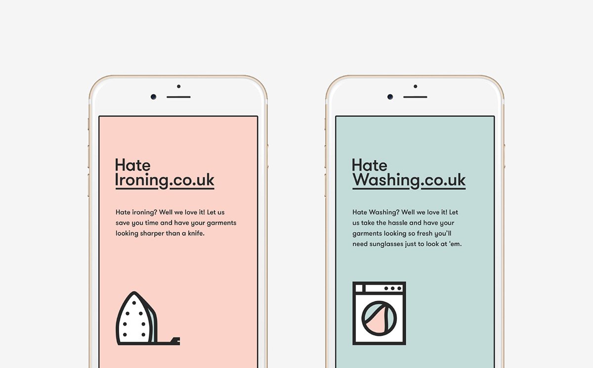 哈特福德干洗店品牌設(shè)計(jì)  手機(jī)APP設(shè)計(jì)展示