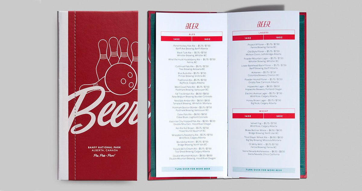 High Rollens保齡球場(chǎng)品牌設(shè)計(jì)形象  折頁設(shè)計(jì)