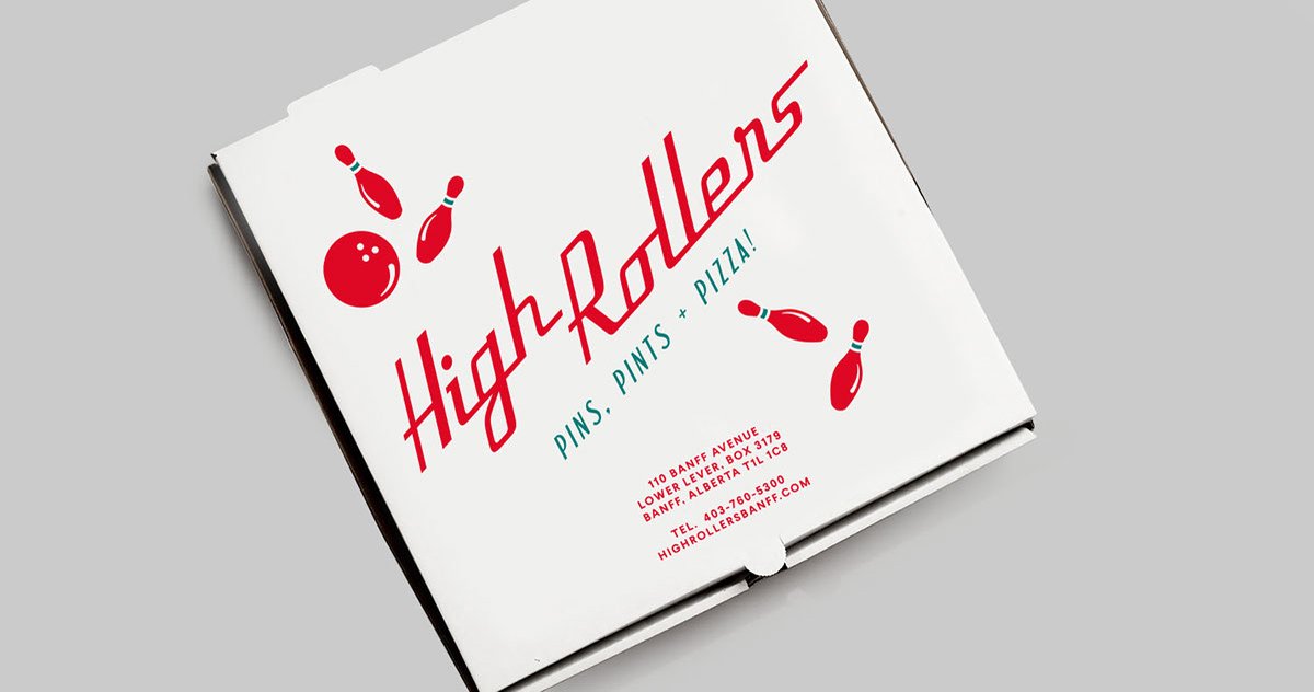 High Rollens保齡球場(chǎng)品牌設(shè)計(jì)形象  包裝設(shè)計(jì)