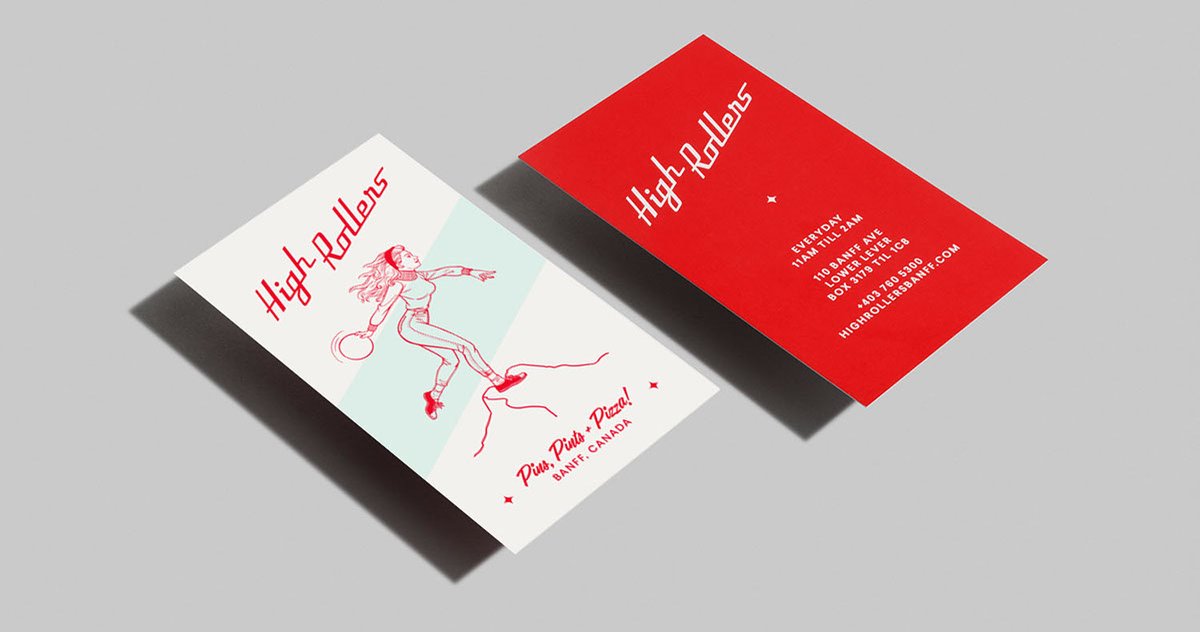 High Rollens保齡球場(chǎng)品牌設(shè)計(jì)形象  折頁設(shè)計(jì)