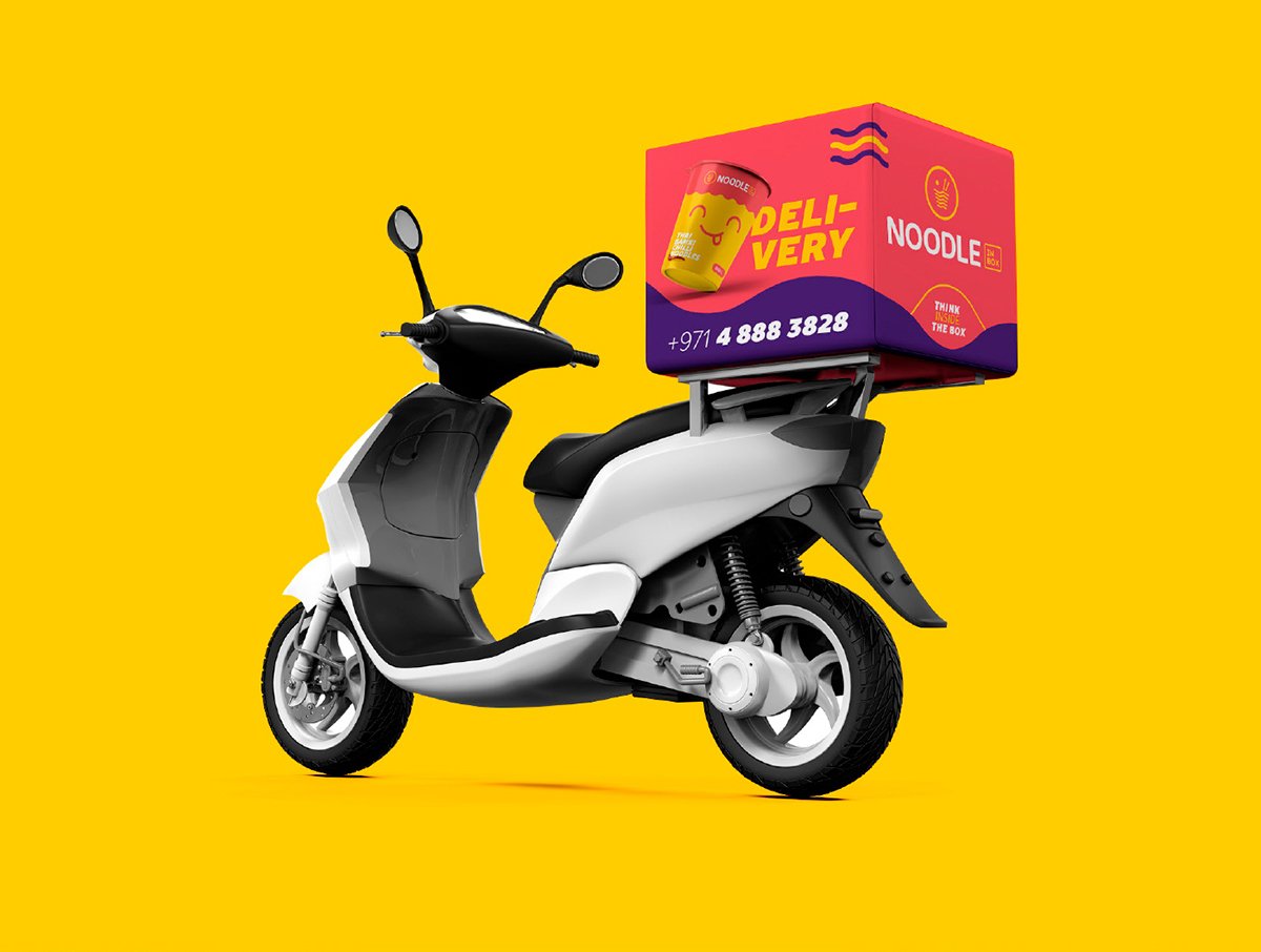 NOODLE餐飲品牌設(shè)計(jì)  外賣箱設(shè)計(jì)