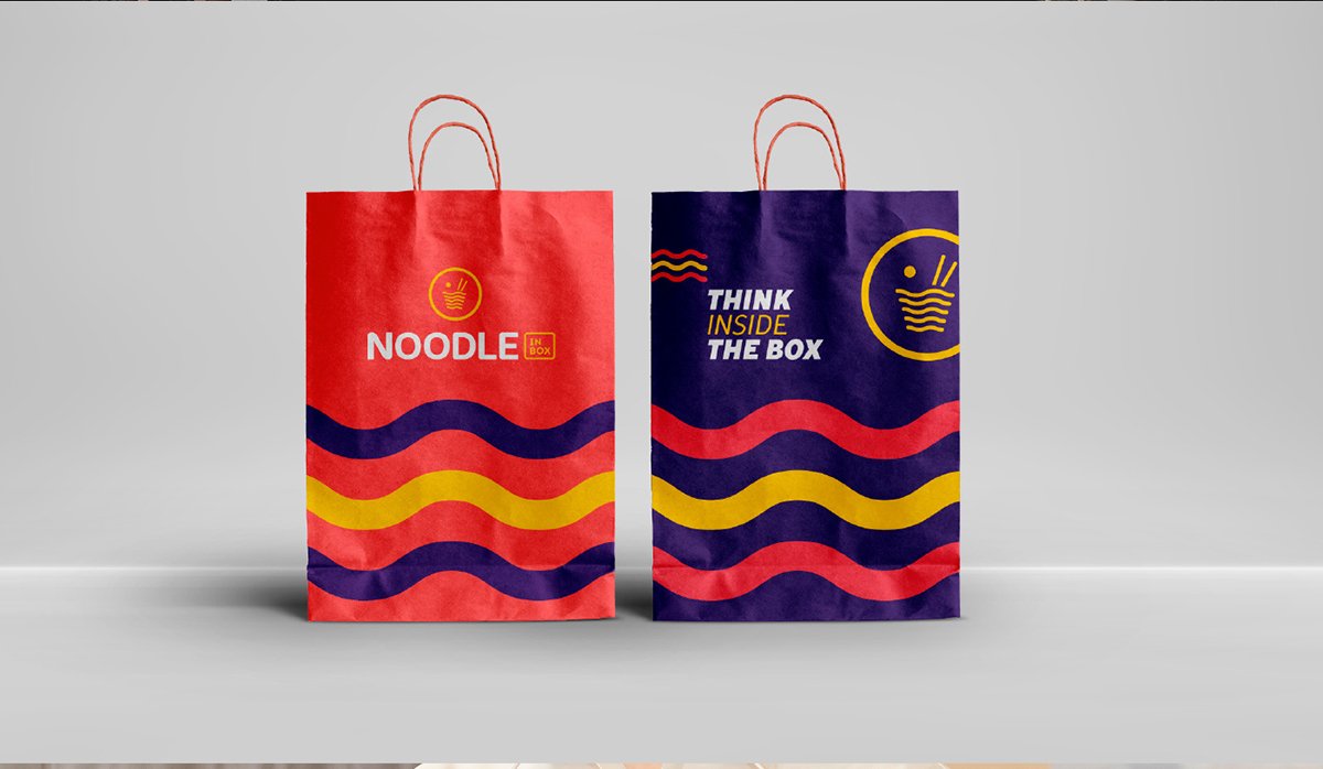 NOODLE餐飲品牌設(shè)計(jì)  紙袋包裝設(shè)計(jì)