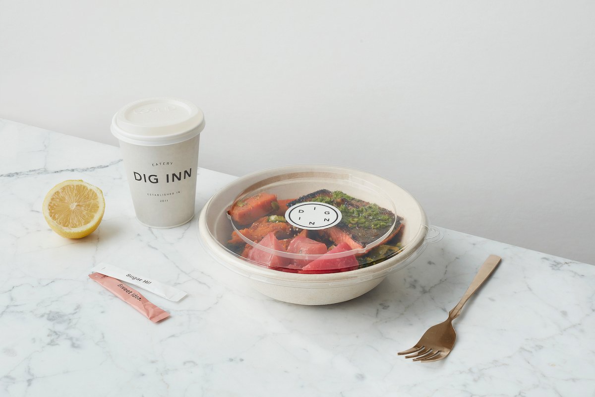 DIG INN酒店品牌設(shè)計  標(biāo)貼設(shè)計展示