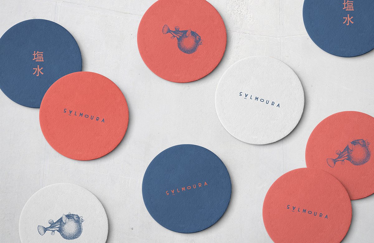 SALMOURA餐廳品牌形象 勛章設(shè)計