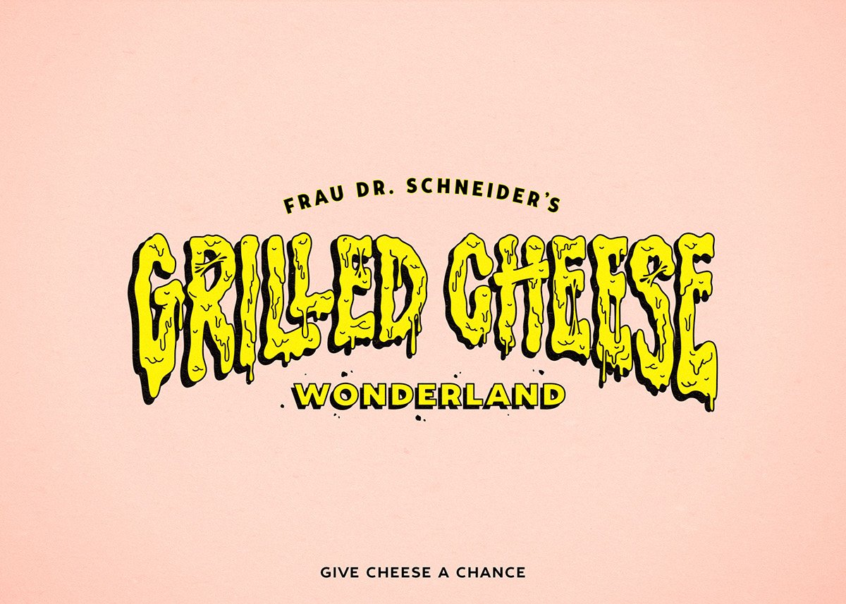 GRILLED GHEESE烤奶酪食品品牌形象設計  標志設計