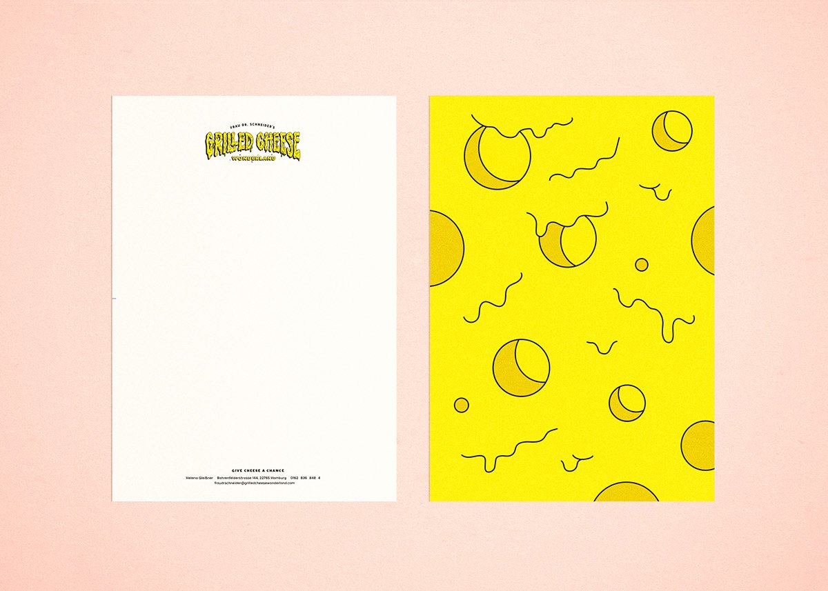 GRILLED GHEESE烤奶酪食品品牌形象設計  單頁設計