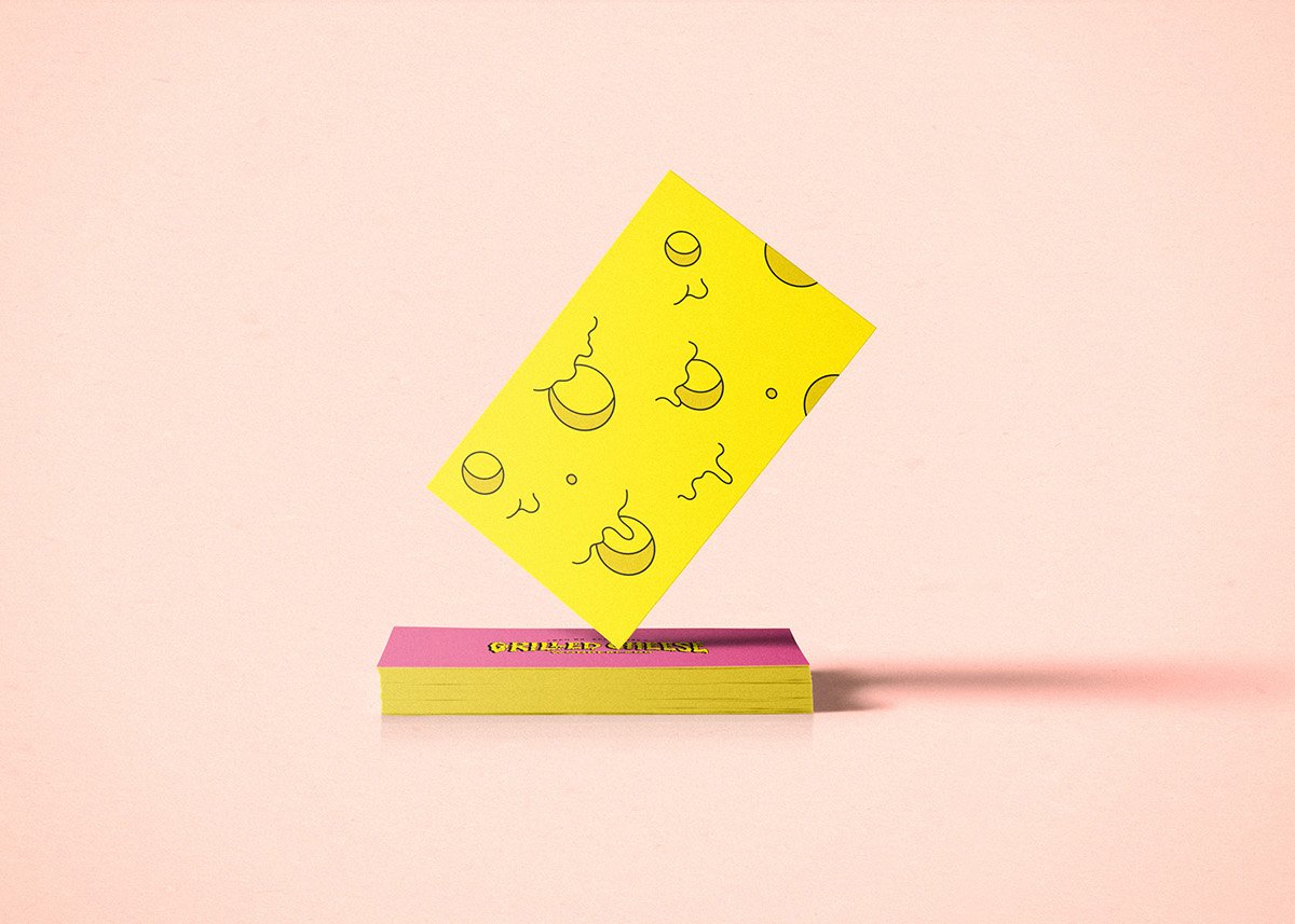 GRILLED GHEESE烤奶酪食品品牌形象設計  名片展示