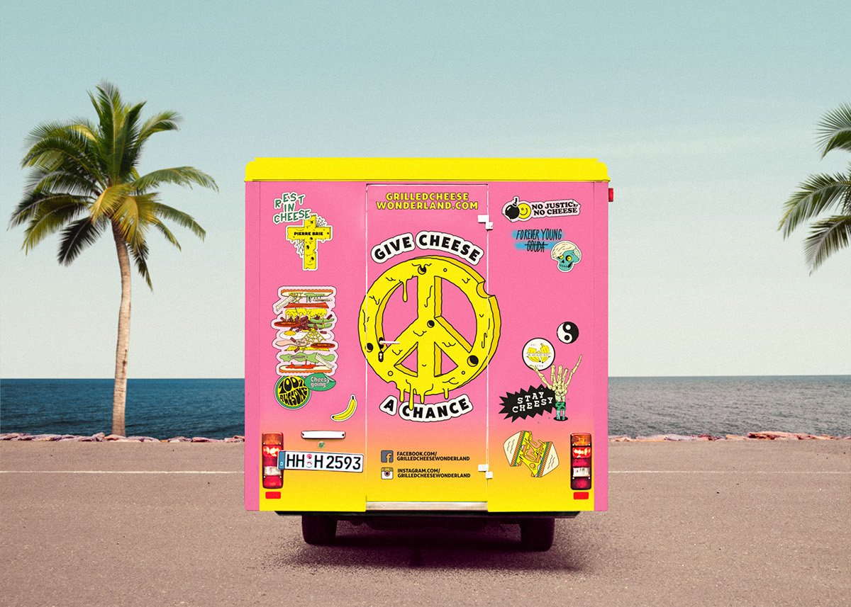 GRILLED GHEESE烤奶酪食品品牌形象設計  標志設計