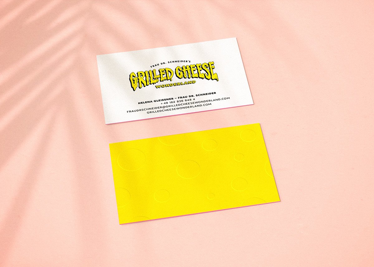 GRILLED GHEESE烤奶酪食品品牌形象設計  名片設計
