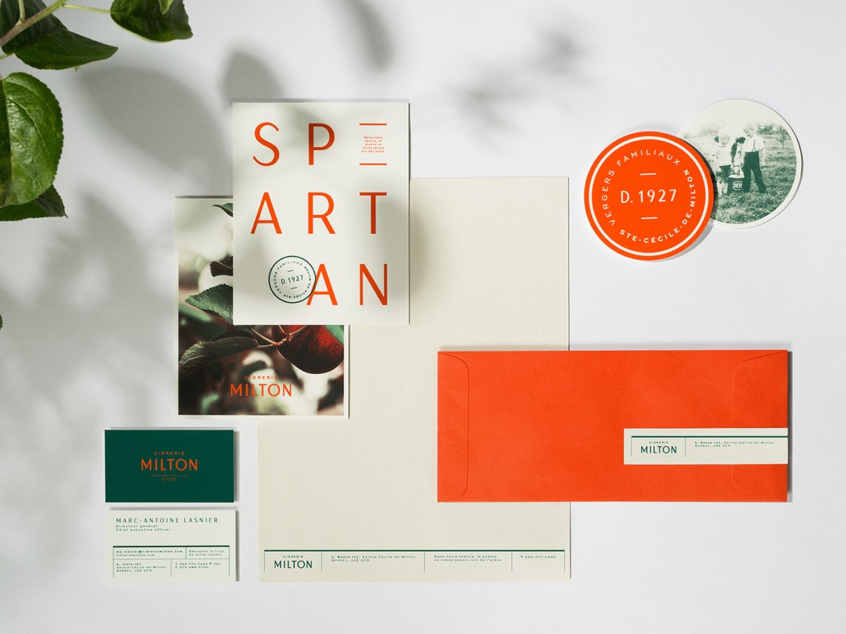 深圳品牌設(shè)計  深圳品牌策劃  MILTON蘋果酒品牌形象設(shè)計  信封設(shè)計