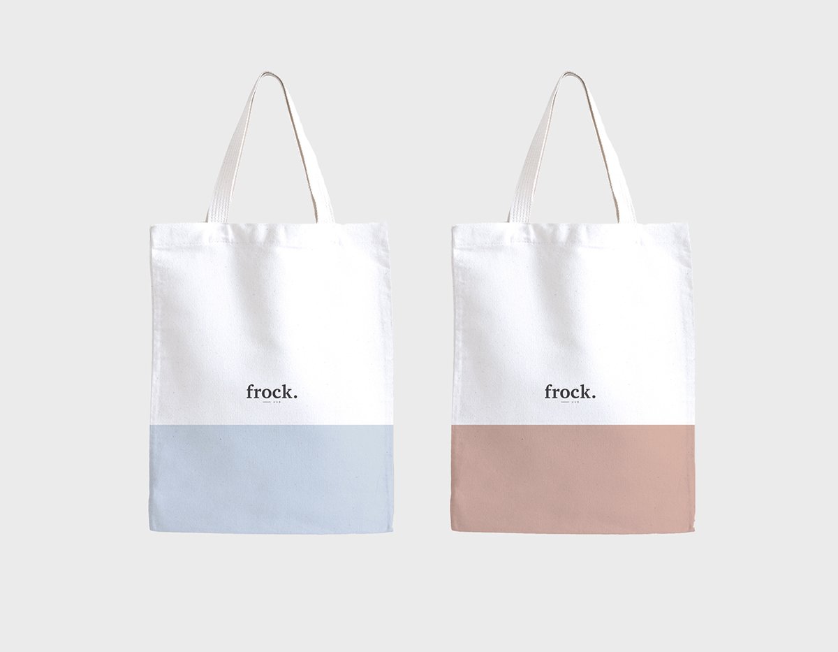 深圳品牌設(shè)計 深圳品牌策劃 FROCK女性服裝品牌形象設(shè)計 手提袋設(shè)計