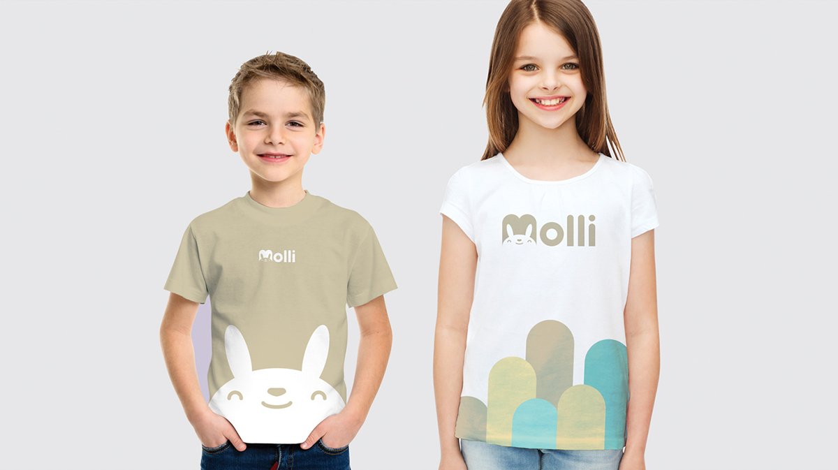 深圳品牌設(shè)計 深圳品牌策劃 Molli兒童服裝店品牌形象設(shè)計 服裝展示