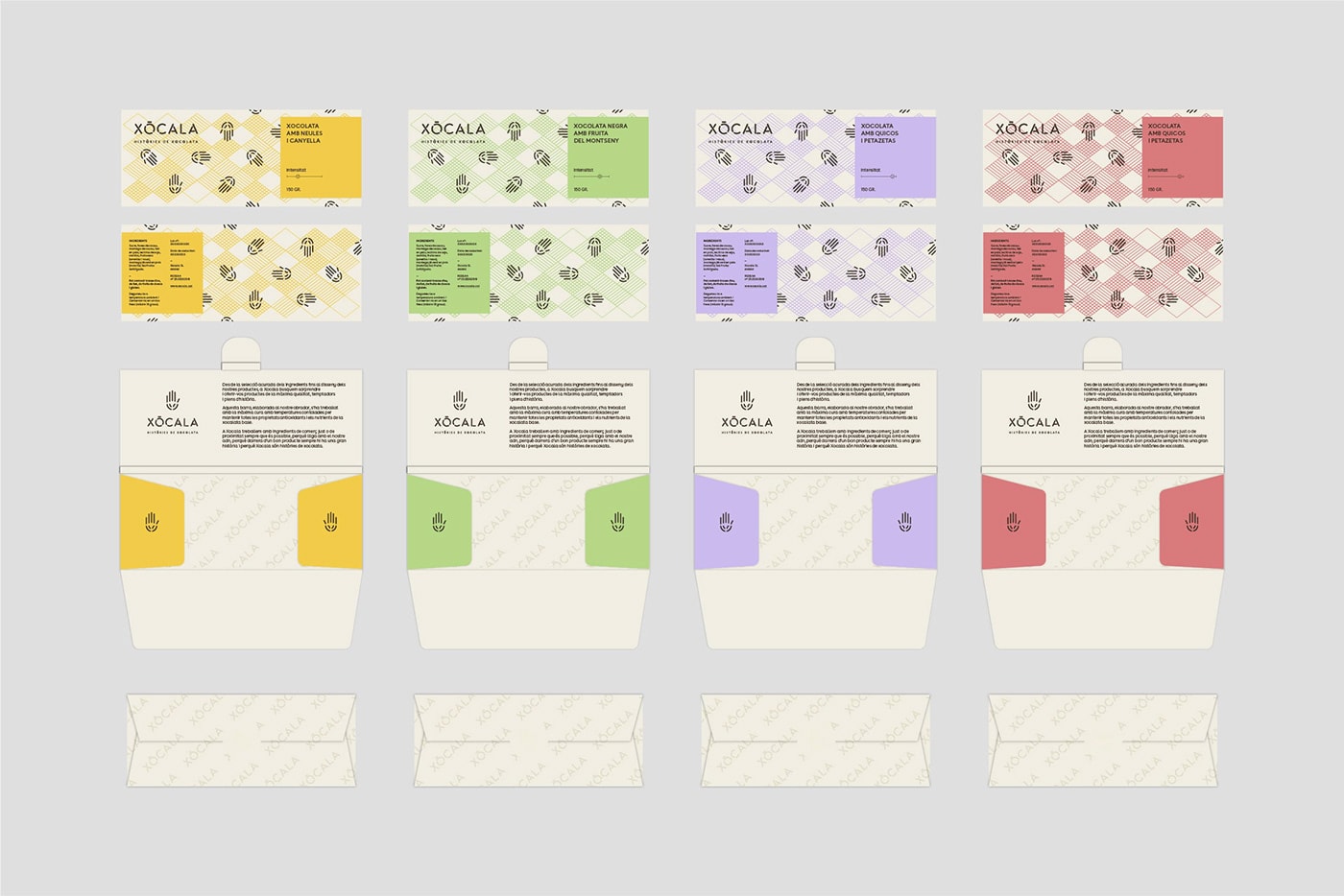 創(chuàng)意食品 Xo?cala 巧克力品牌形象設計案例欣賞，食品品牌設計，品牌設計公司，深圳品牌設計，左右格局