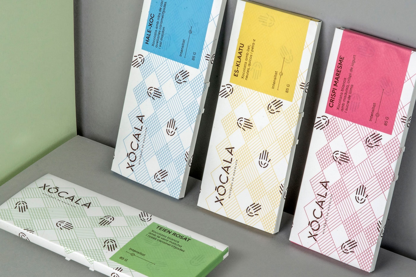 創(chuàng)意食品 Xo?cala 巧克力品牌形象設計案例欣賞，食品品牌設計，品牌設計公司，深圳品牌設計，左右格局