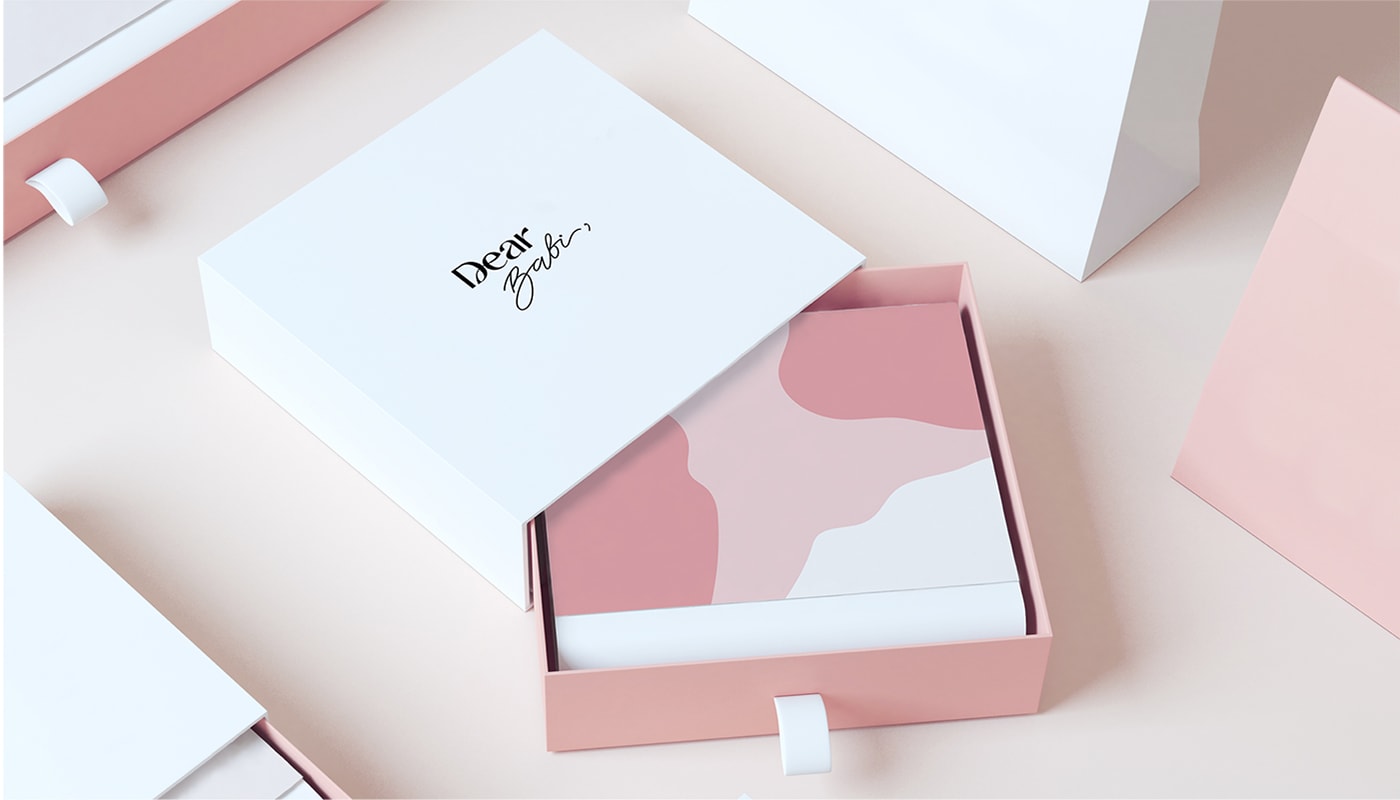 Dear babi 越南輕奢嬰兒用品品牌設計案例，嬰兒品牌設計，品牌視覺設計，深圳品牌設計，左右格局