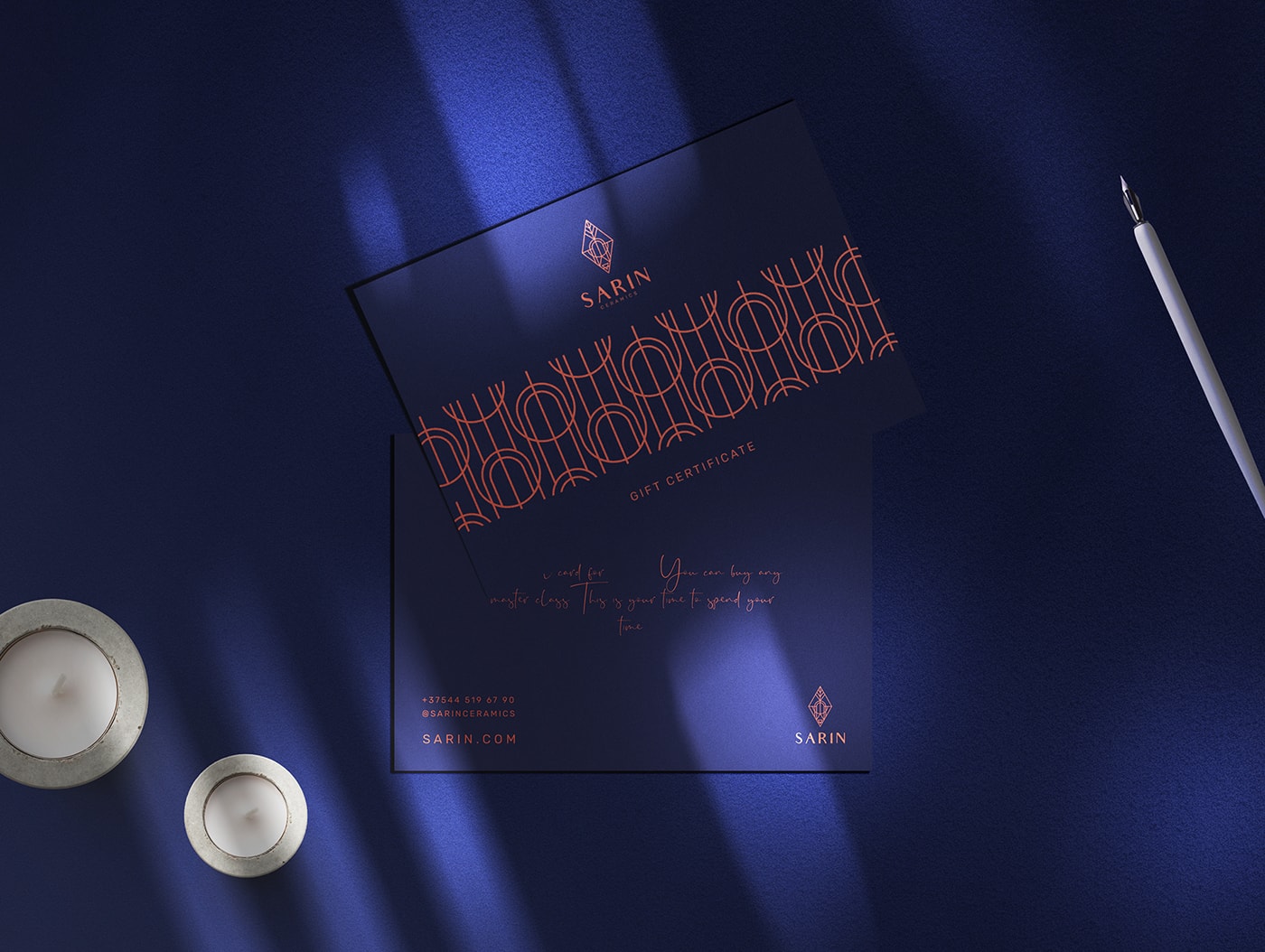 簡(jiǎn)約手工陶器工作室SARIN品牌形象策劃，家具品牌設(shè)計(jì)，品牌形象策劃，深圳品牌設(shè)計(jì)，左右格局