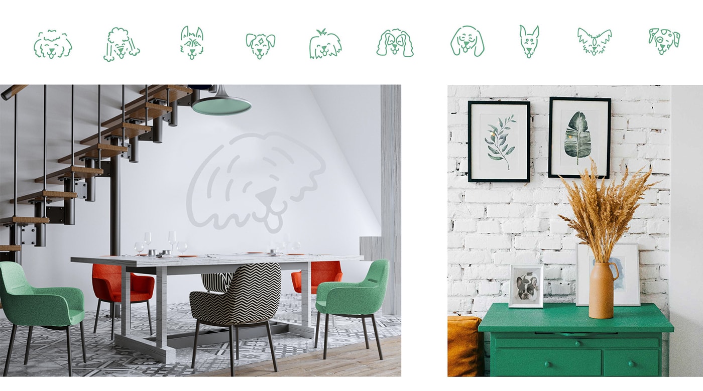 Dog House 創(chuàng)意主題酒店品牌形象設(shè)計案例，主題酒店品牌設(shè)計，品牌形象策劃，深圳品牌設(shè)計，左右格局