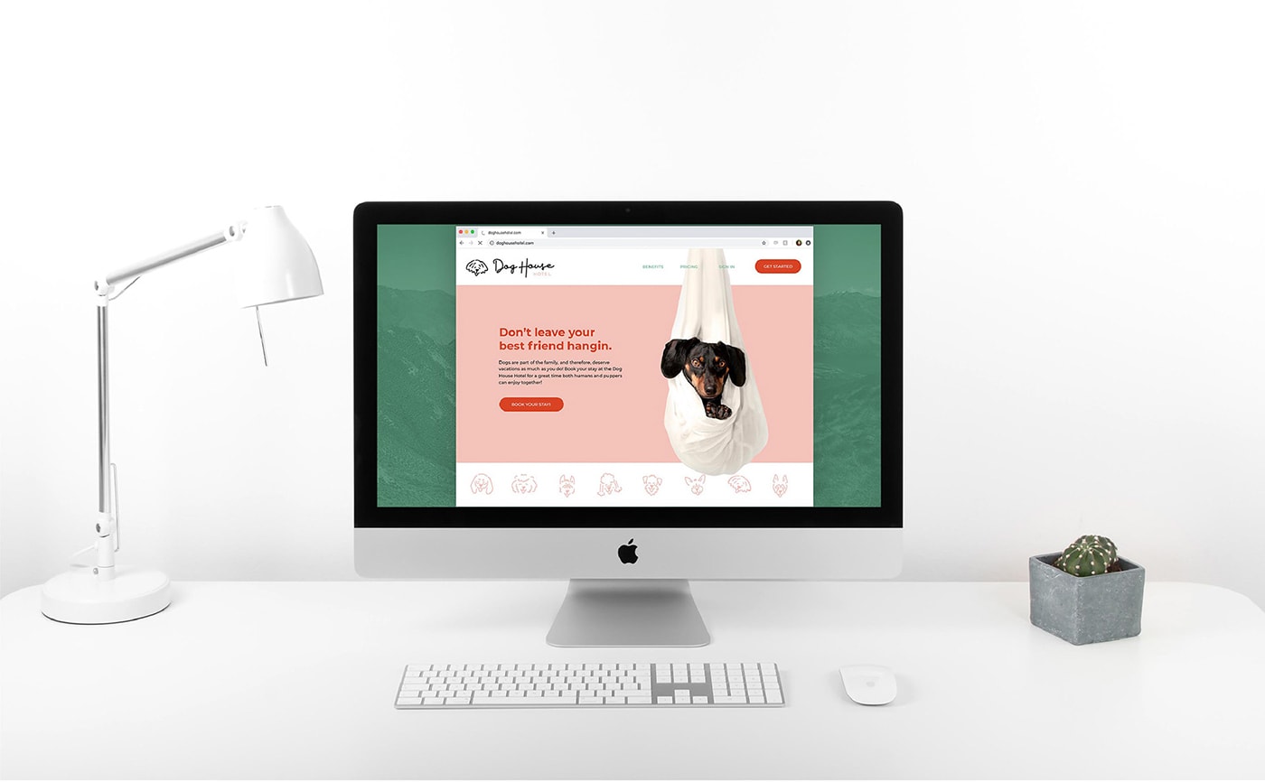 Dog House 創(chuàng)意主題酒店品牌形象設(shè)計案例，主題酒店品牌設(shè)計，品牌形象策劃，深圳品牌設(shè)計，左右格局