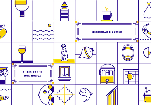 高檔葡萄牙餐廳全新品牌設(shè)計和IP形象策劃 — 左右格局