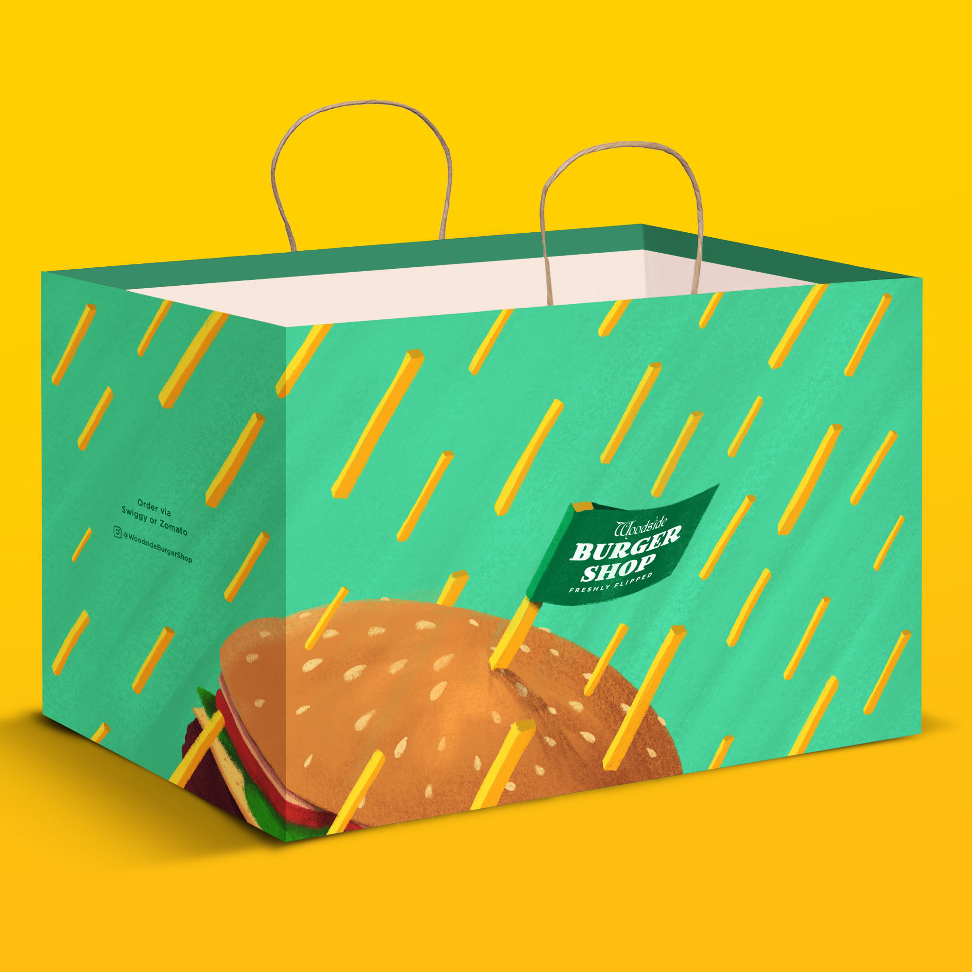 伍德賽德漢堡店包裝設(shè)計