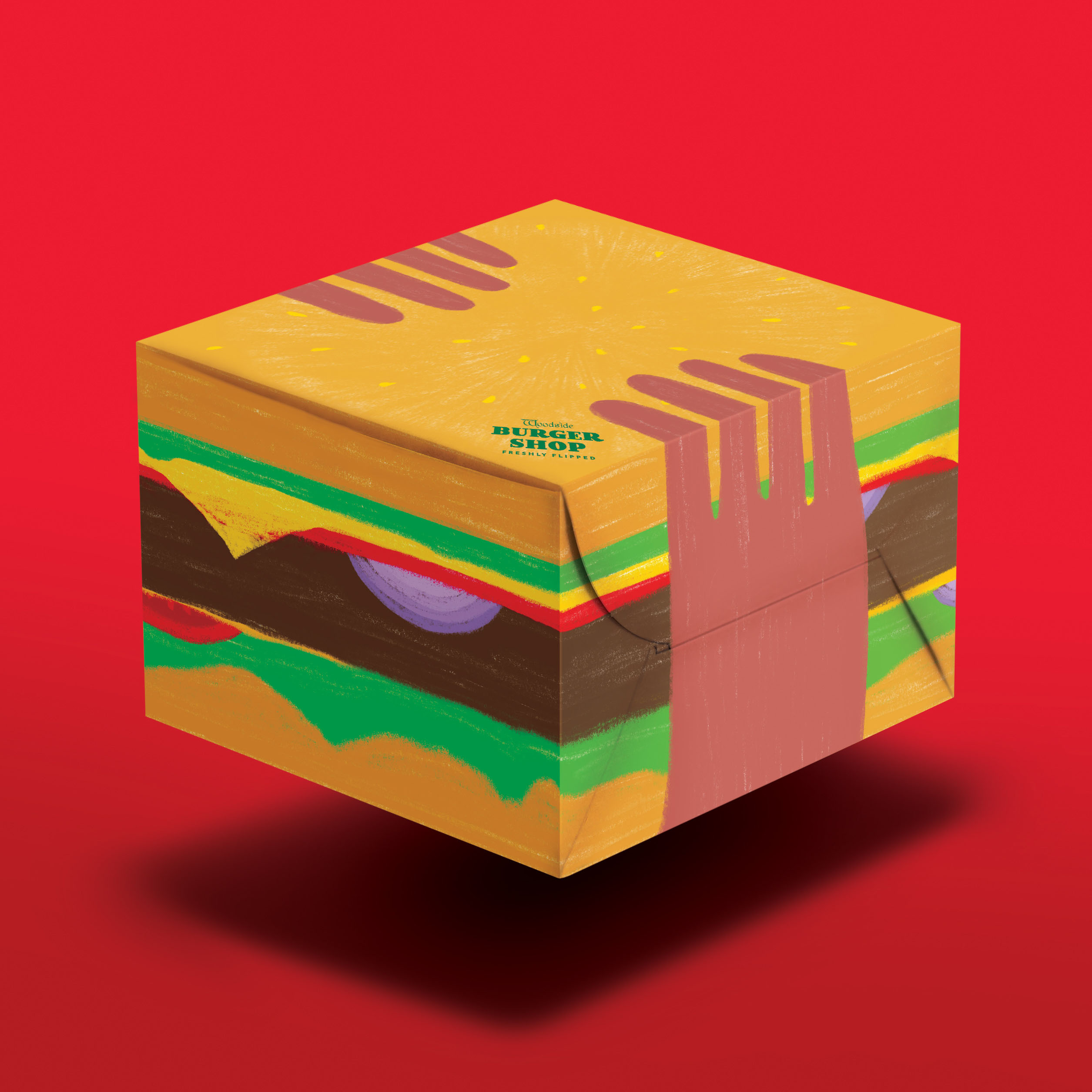 伍德賽德漢堡包裝設(shè)計