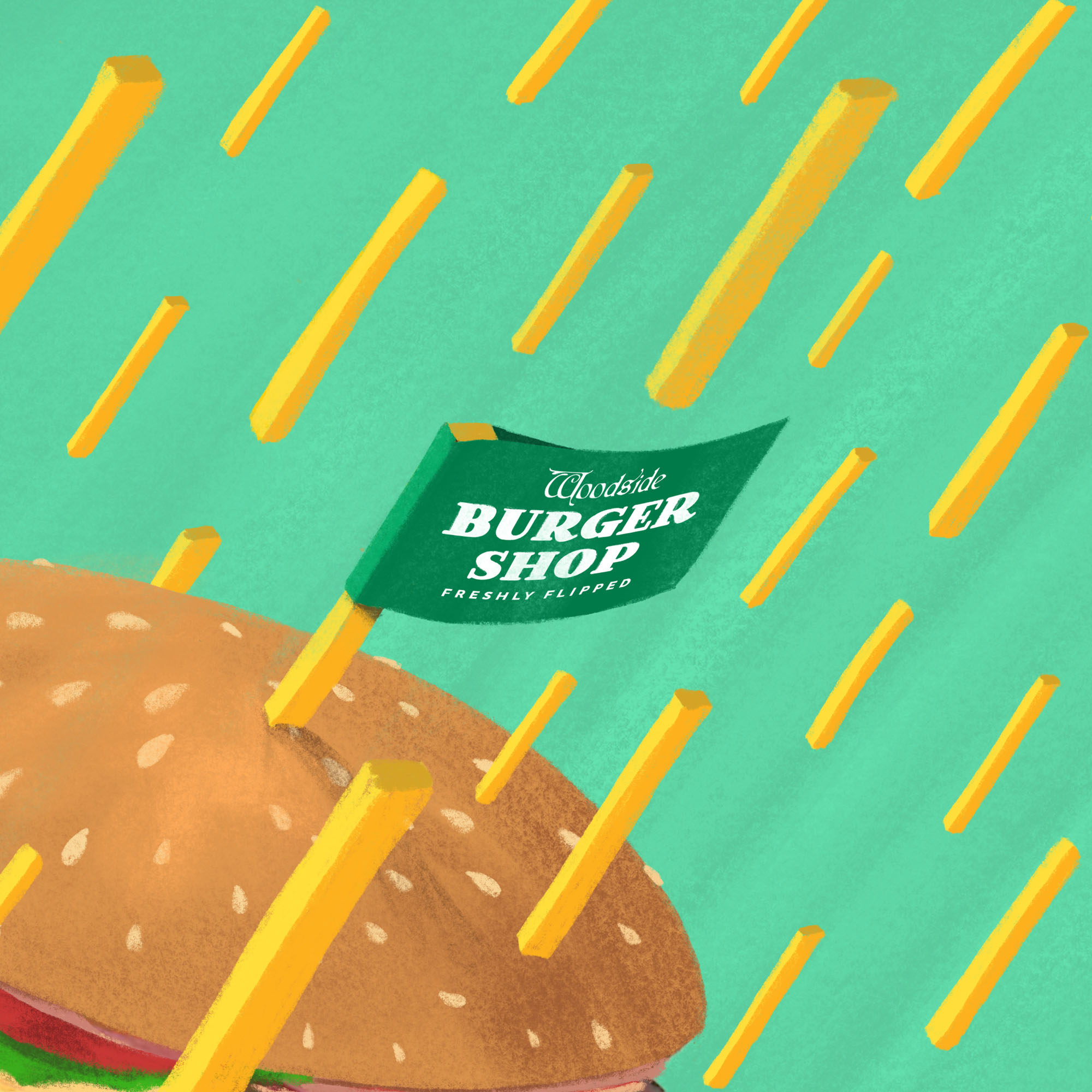 伍德賽德漢堡店包裝設(shè)計